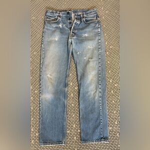 Vintage 1990’s Levi's 501 Straight Leg Blue Jeans Size 33x32 Made in USA